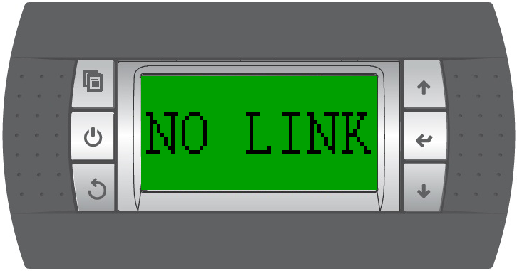 Carel pCO Graphic Display NO LINK screen